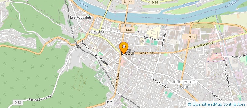 localisation de l'entreprise S.C.I. LA FORET NOIRE  ELBEUF