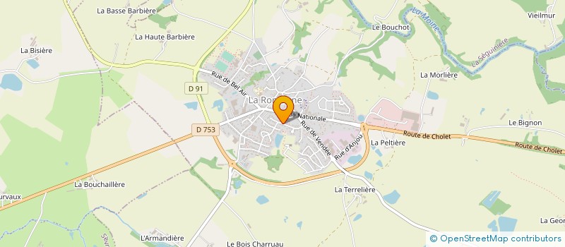 localisation de l'entreprise S.C.I. LA GUITTONNERIE  LA ROMAGNE