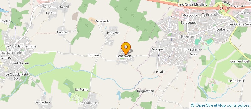 localisation de l'entreprise S.C.I. LA LANDE  PLOUGOUMELEN