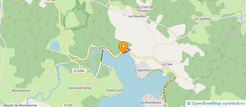 localisation de l'entreprise S.C.I. LA MAISON DES GRILLONS à MONTSAUCHE LES SETTONS