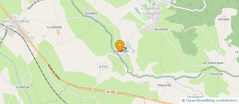 localisation de l'entreprise S.C.I. LA MASSIACOISE  SAINT-PREJET-ARMANDON