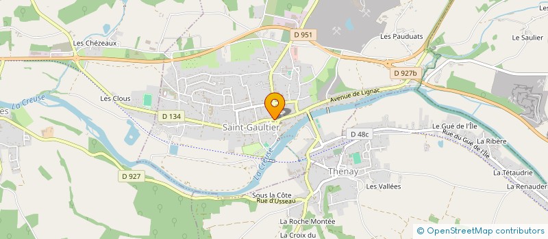 localisation de l'entreprise S.C.I. LA MORLONNE à SAINT-GAULTIER
