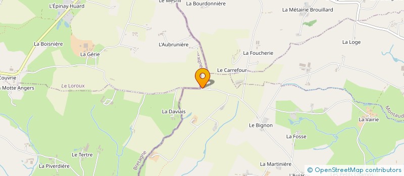 localisation de l'entreprise S.C.I LA PETITE CHANTEILLERIE  LARCHAMP