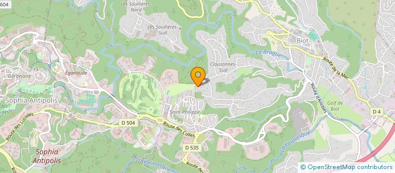 localisation de l'entreprise S.C.I. LA PIGNEROLLE  BIOT