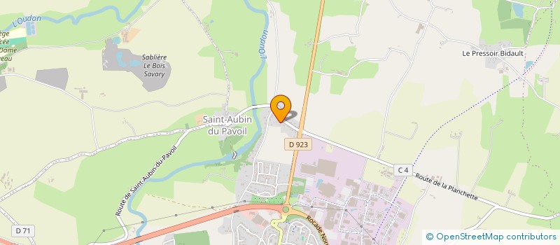 localisation de l'entreprise S.C.I. LA PLANCHETTE à SEGRE-EN-ANJOU BLEU