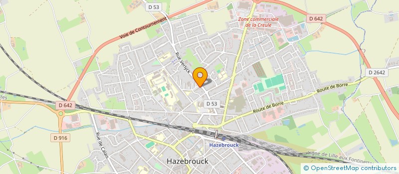 localisation de l'entreprise S.C.I. LA POSTE D'HAZEBROUCK  HAZEBROUCK