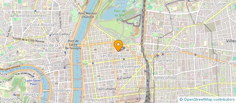 localisation de l'entreprise S.C.I. LA REUNION D'OR  LYON