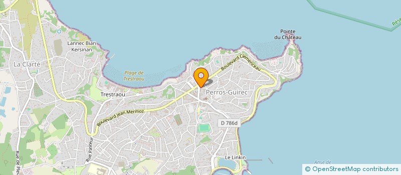 localisation de l'entreprise S.C.I. LA ROGEAUTINE  PERROS-GUIREC