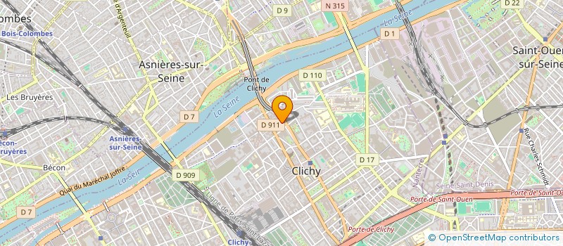 localisation de l'entreprise S. C. I. LA RUCHE à CLICHY