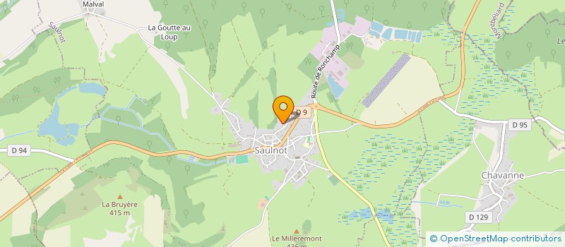 localisation de l'entreprise S.C.I. LA SCIERIE  SAULNOT