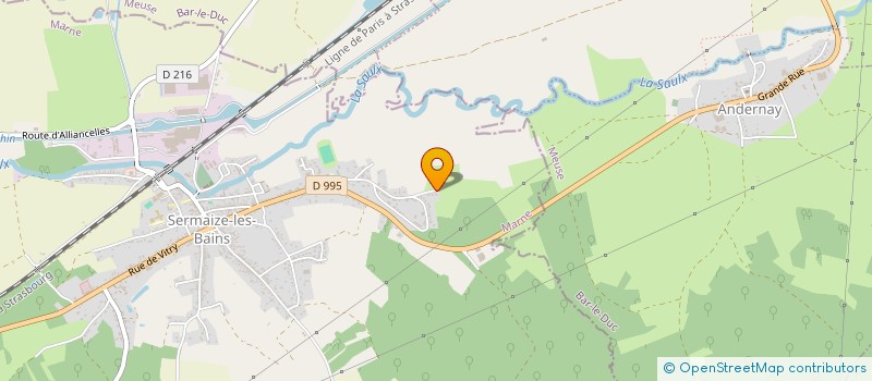 localisation de l'entreprise S.C.I LA SOURCE  SERMAIZE-LES-BAINS
