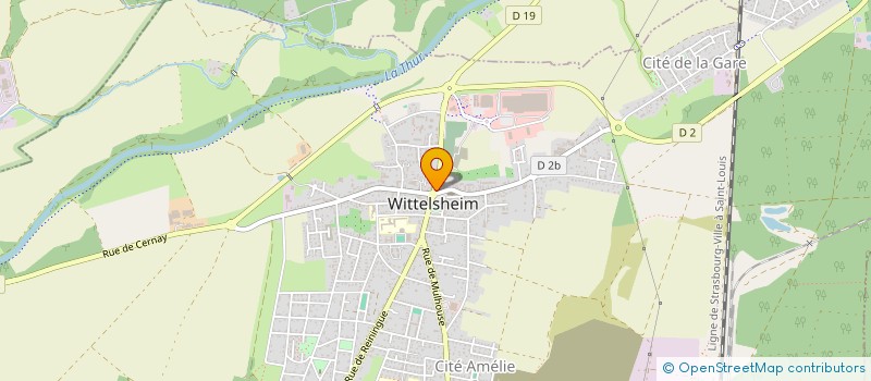 localisation de l'entreprise S.C.I. LA THILLOTINE  WITTELSHEIM