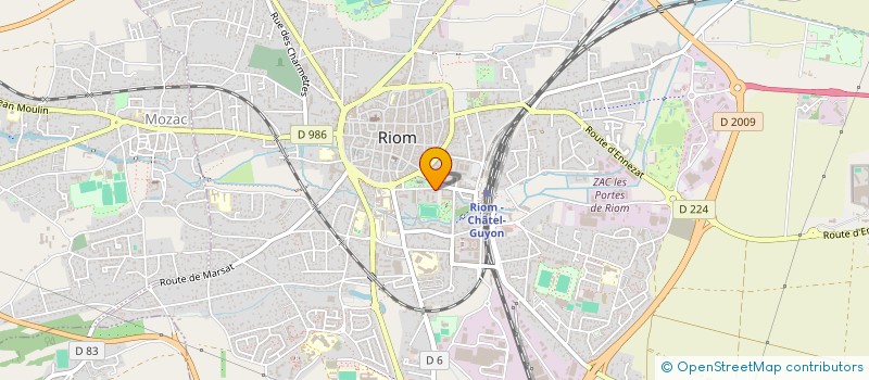 localisation de l'entreprise S.C.I. LA VIOLETTE  RIOM