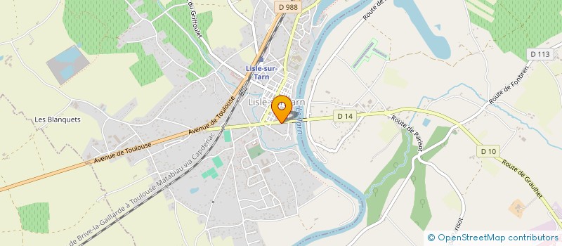 localisation de l'entreprise S.C.I. LA VIOLETTE & CO à LISLE-SUR-TARN