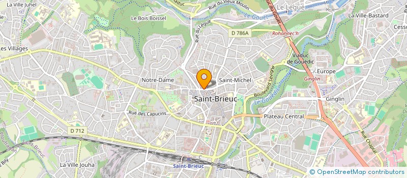 localisation de l'entreprise S.C.I. LAFERTE à SAINT-BRIEUC