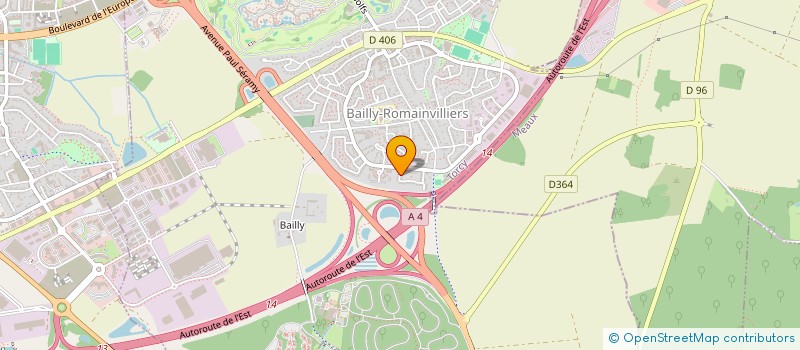 localisation de l'entreprise S.C.I. LAI-YU  BAILLY-ROMAINVILLIERS