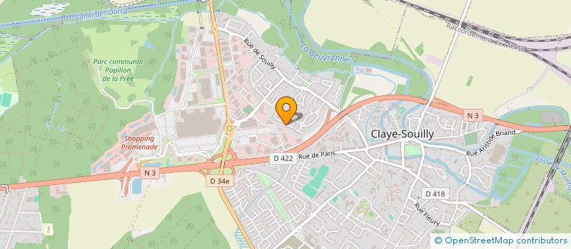 localisation de l'entreprise S.C.I  LAM-NEV  CLAYE-SOUILLY