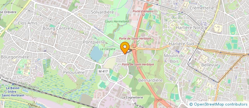 localisation de l'entreprise S.C.I. LAMEO  SAINT-HERBLAIN