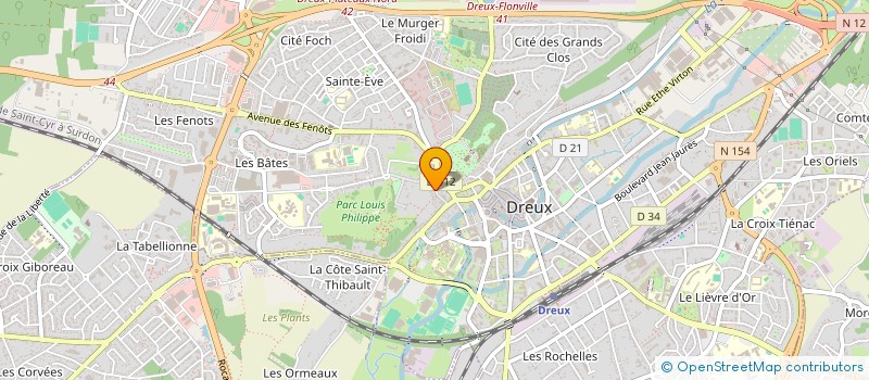 localisation de l'entreprise S.C.I. LASPHICEL à DREUX