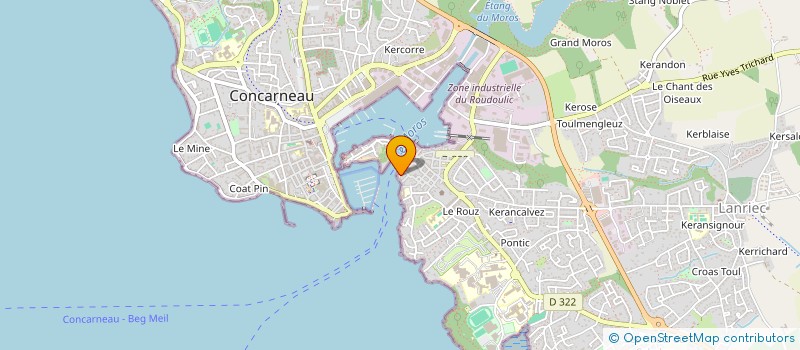 localisation de l'entreprise S.C.I. LAURE SAPHIR  CONCARNEAU