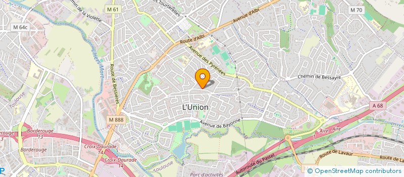localisation de l'entreprise S.C.I. LAURISA à L'UNION