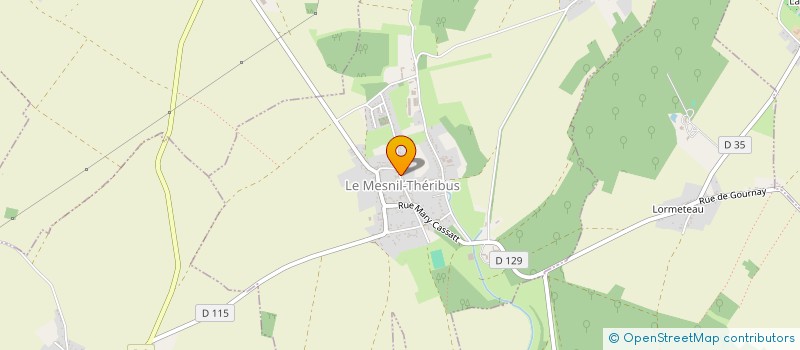 localisation de l'entreprise S.C.I. LAURO à LE MESNIL-THERIBUS