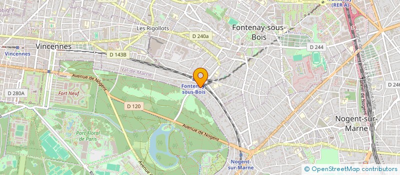 localisation de l'entreprise S.C.I  LB & CO à FONTENAY SOUS BOIS