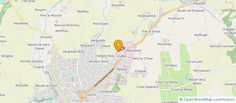 localisation de l'entreprise S.C.I. LBC  PLABENNEC