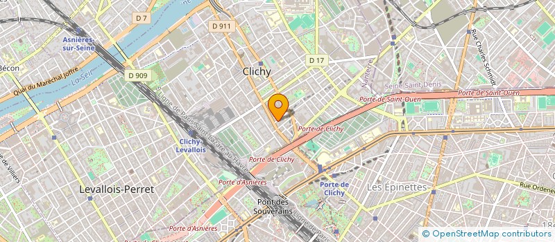 localisation de l'entreprise S.C.I LBRI à CLICHY
