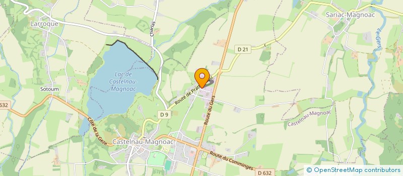 localisation de l'entreprise S.C.I. LCLM  CASTELNAU-MAGNOAC