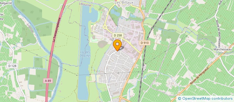 localisation de l'entreprise S.C.I. LE BLAIGNAC  LIBOURNE