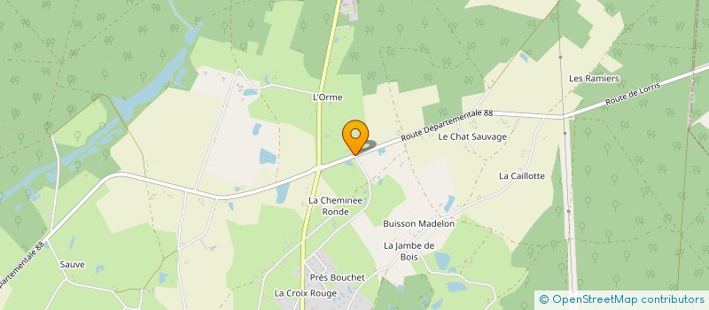 localisation de l'entreprise S.C.I LE CHARME à BOUZY-LA-FORET