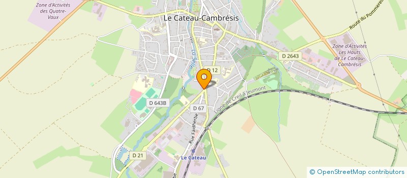 localisation de l'entreprise S.C.I. LE CHATEAU PATRICK  LE CATEAU-CAMBRESIS