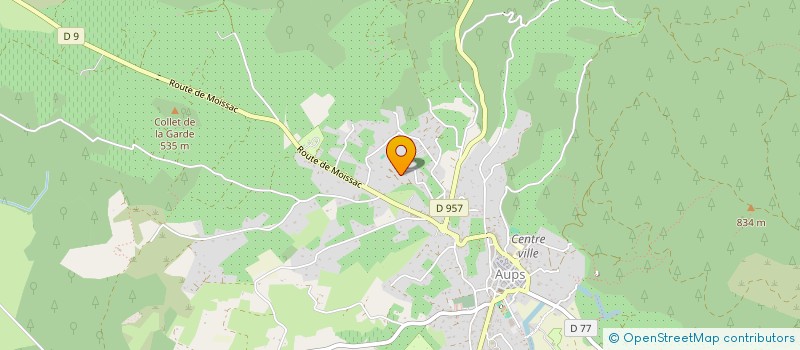 localisation de l'entreprise S.C.I. LE CIGALON  AUPS