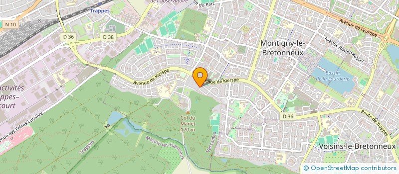 localisation de l'entreprise S.C.I LE CLOS DE LA TRIGALE  MONTIGNY-LE-BRETONNEUX