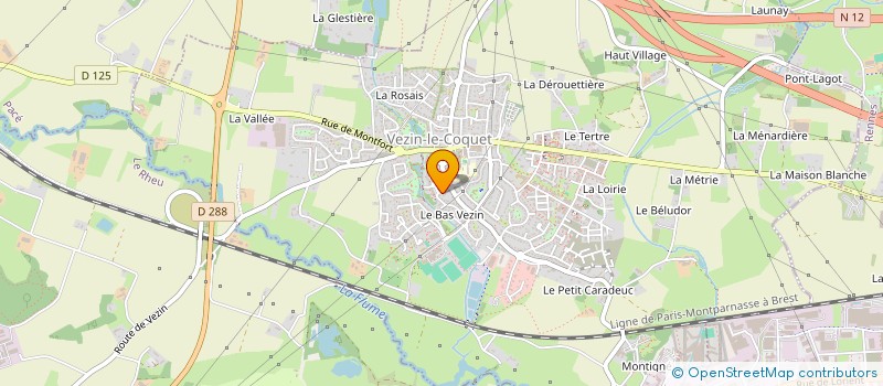 localisation de l'entreprise S.C.I.LE CLOS PERRIGAULT  VEZIN-LE-COQUET