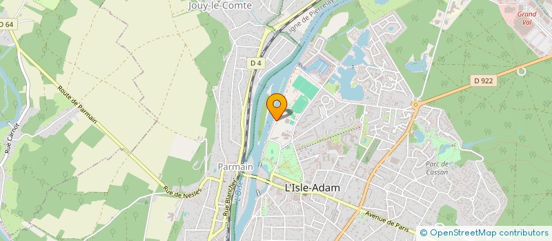 localisation de l'entreprise S.C.I. LE DOMAINE DE L'ECLUSE  L'ISLE-ADAM