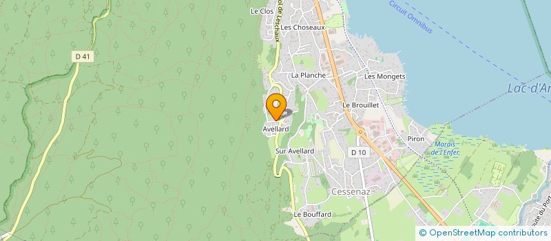 localisation de l'entreprise S.C.I. LE FIER  SEVRIER