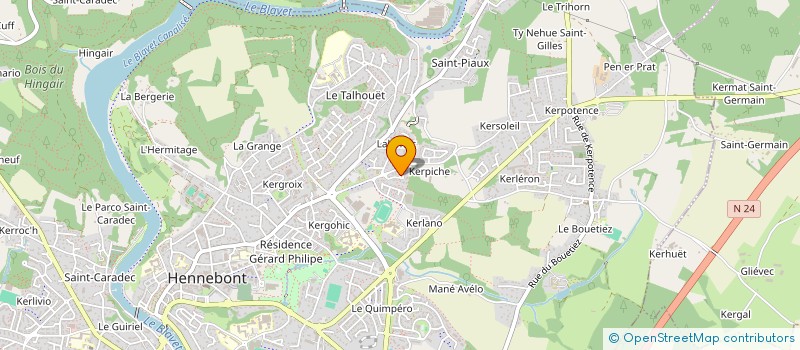 localisation de l'entreprise S.C.I. LE GAMORAY  HENNEBONT