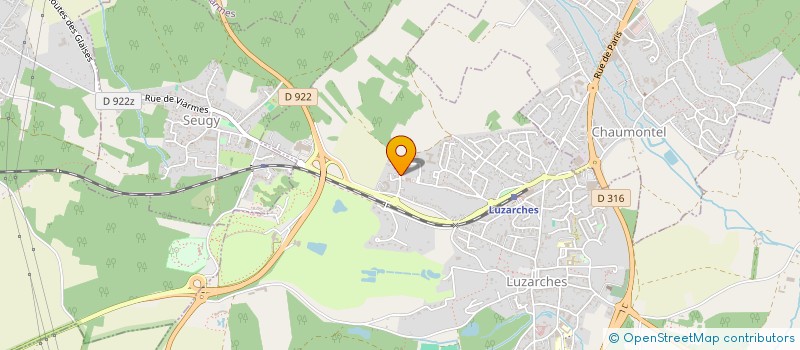 localisation de l'entreprise S.C.I. LE MARTOURET à LUZARCHES