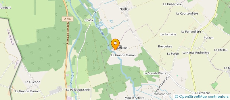 localisation de l'entreprise S.C.I. LE MOULIN D'AILLON  CHAVEIGNES