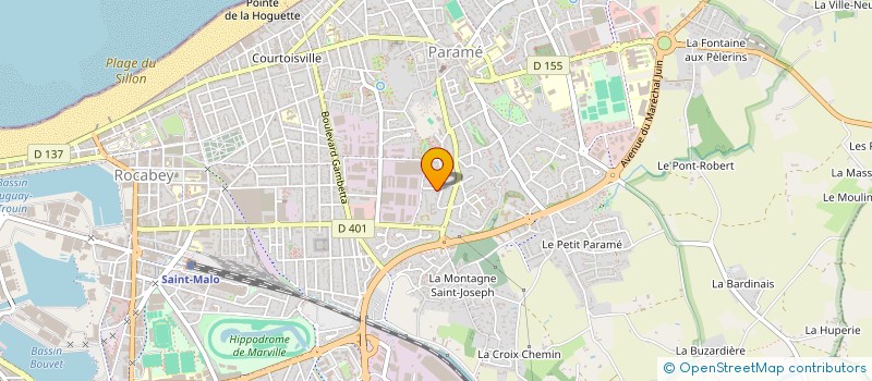 localisation de l'entreprise S.C.I. LE PETIT VASCELIN  SAINT-MALO