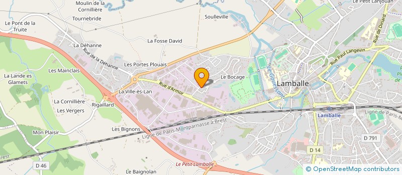 localisation de l'entreprise S.C.I LE POTTIER  LAMBALLE-ARMOR