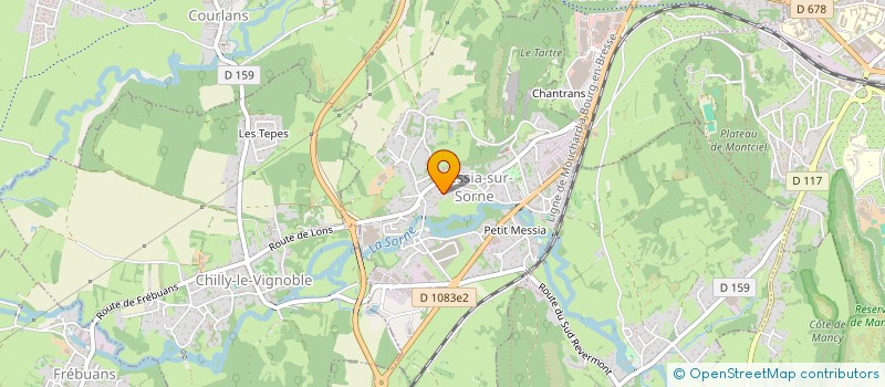 localisation de l'entreprise S.C.I. LE PRE  MESSIA-SUR-SORNE