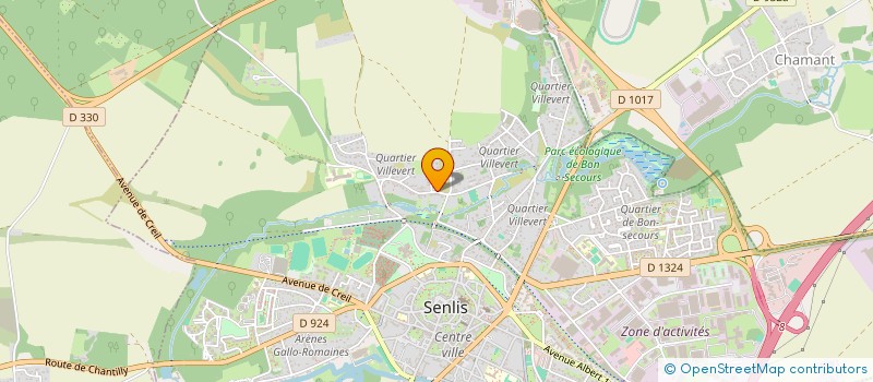 localisation de l'entreprise S.C.I. LE RELAIS DE LA COMBE  SENLIS