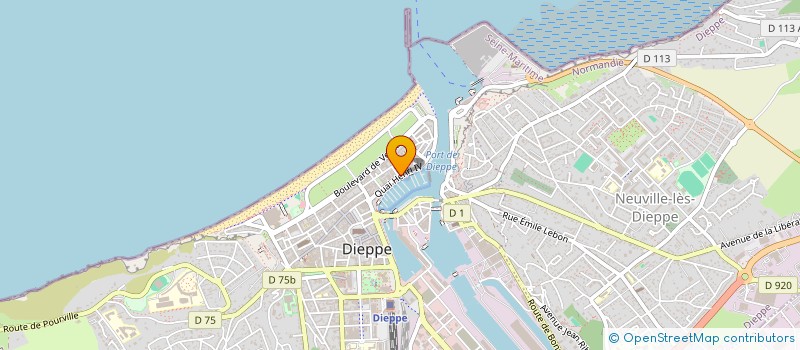 localisation de l'entreprise S.C.I. LE RETRO  DIEPPE