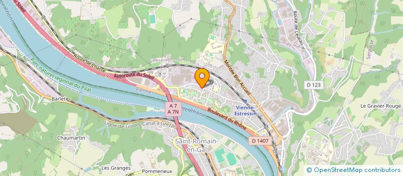 localisation de l'entreprise S.C.I. LE SAINT IGNACE  VIENNE