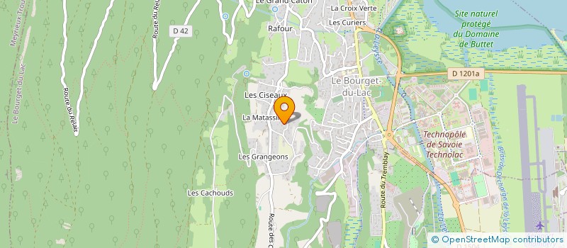 localisation de l'entreprise S.C.I. LE TREMPLIN DU LAC  LE BOURGET-DU-LAC