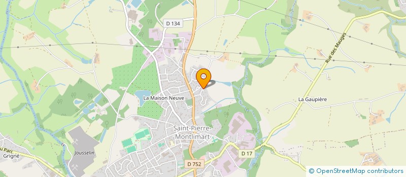 localisation de l'entreprise S.C.I. LE VALLON  MAUGES-SUR-LOIRE