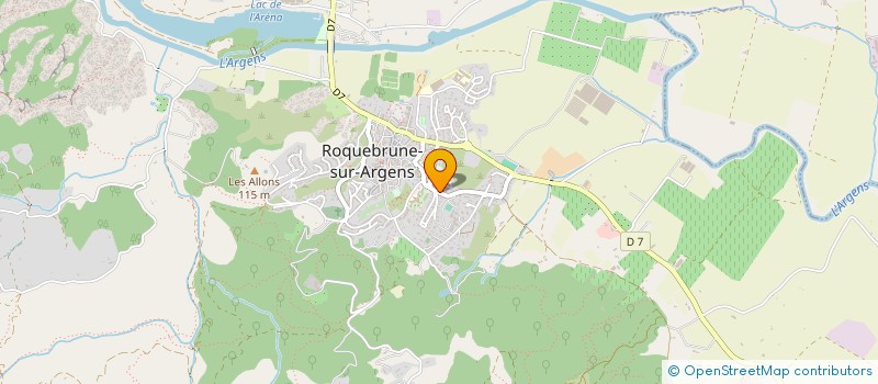 localisation de l'entreprise S. C. I. LE VIEUX MOULIN  ROQUEBRUNE-SUR-ARGENS